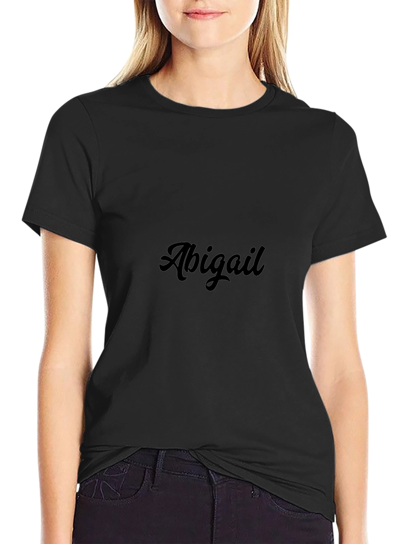 Personalized Abigail Black T-Shirt