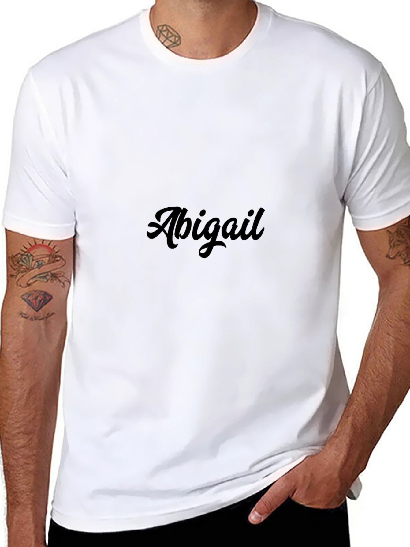 Personalized Abigail Black T-Shirt