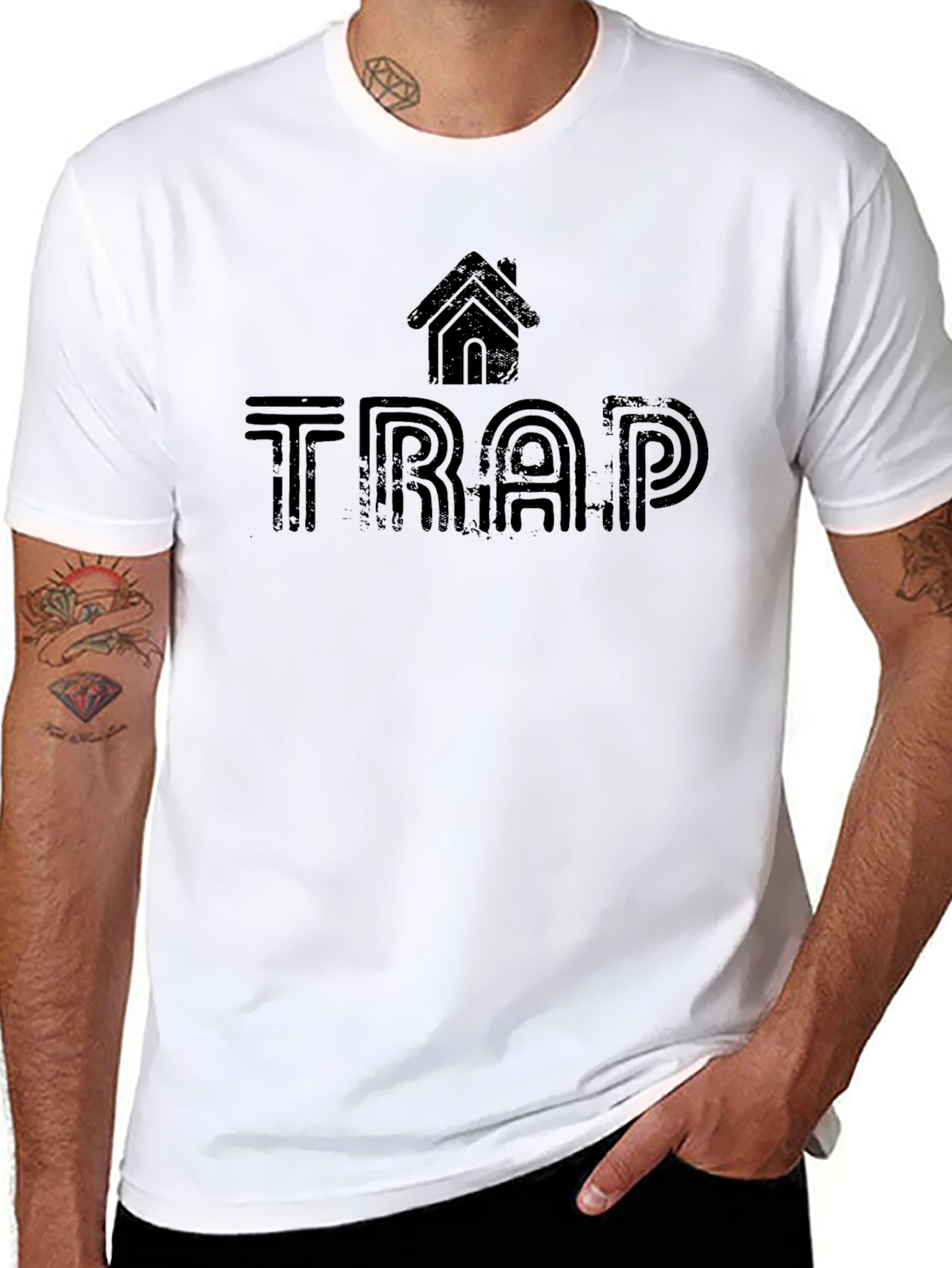 TRAP House Graphic T-Shirt - Urban Streetwear Tee