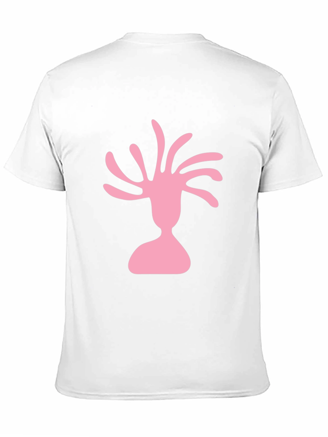 Pink Silhouette Graphic Black T-Shirt