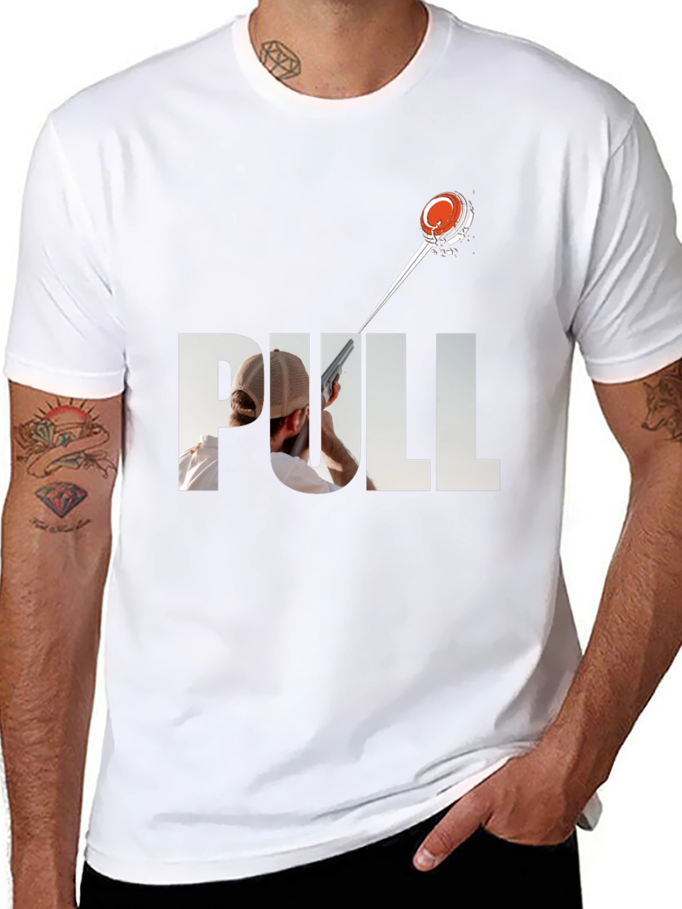 Clay Shooting T-Shirt: Pull Design