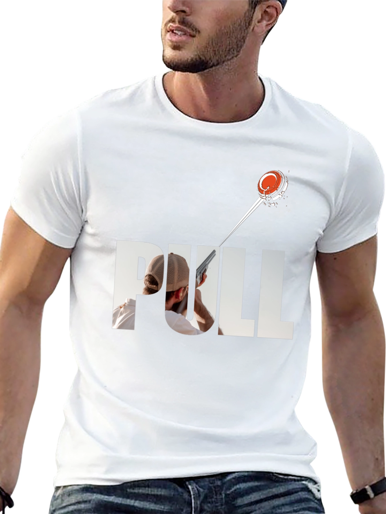 Clay Shooting T-Shirt: Pull Design