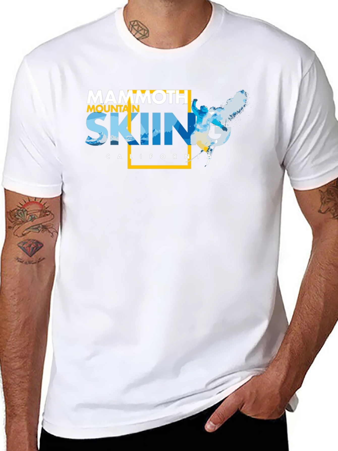Mammoth Mountain Skiing T-Shirt - California Graphic Tee