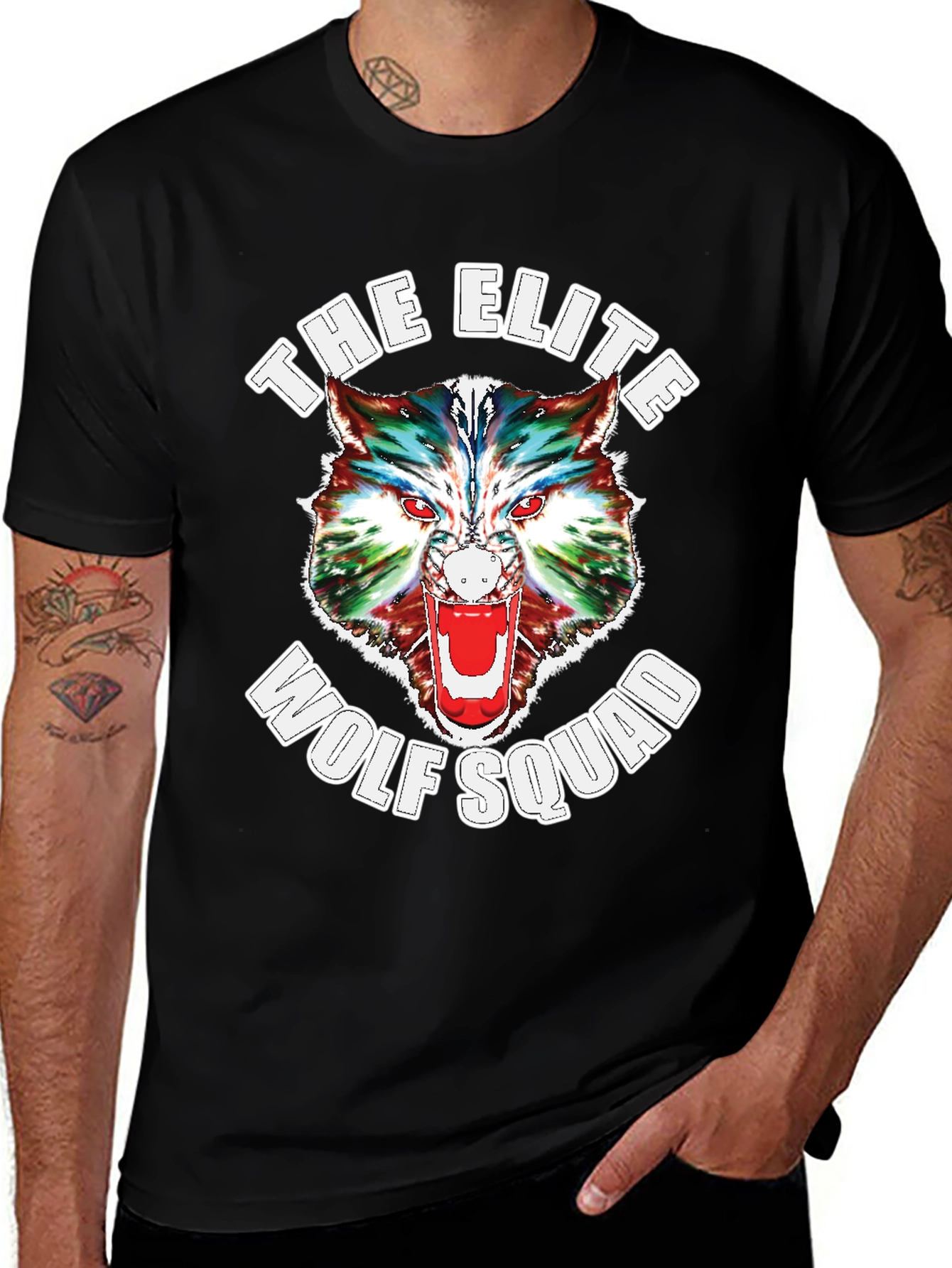 Elite Wolf Squad Graphic T-Shirt