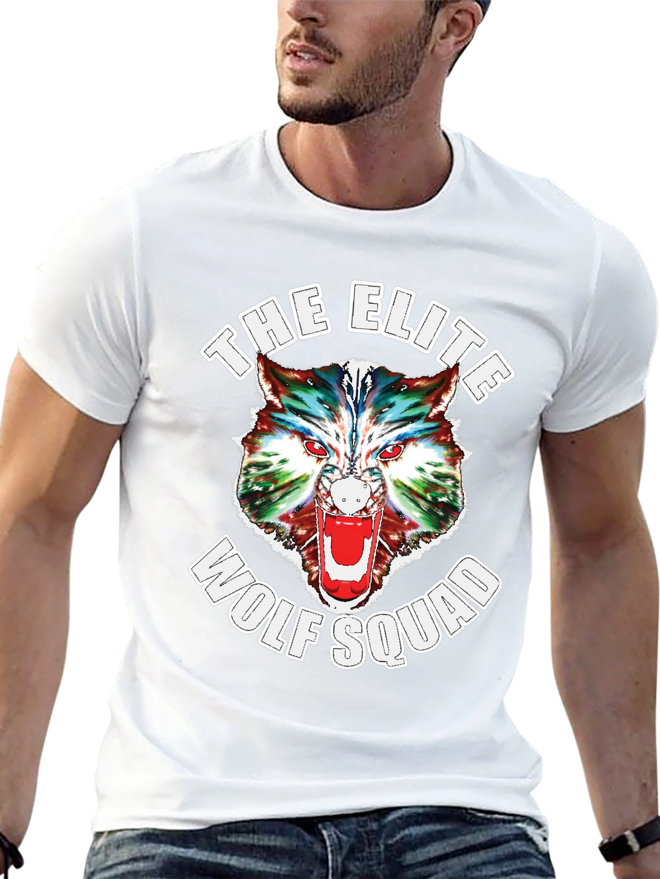 Elite Wolf Squad Graphic T-Shirt