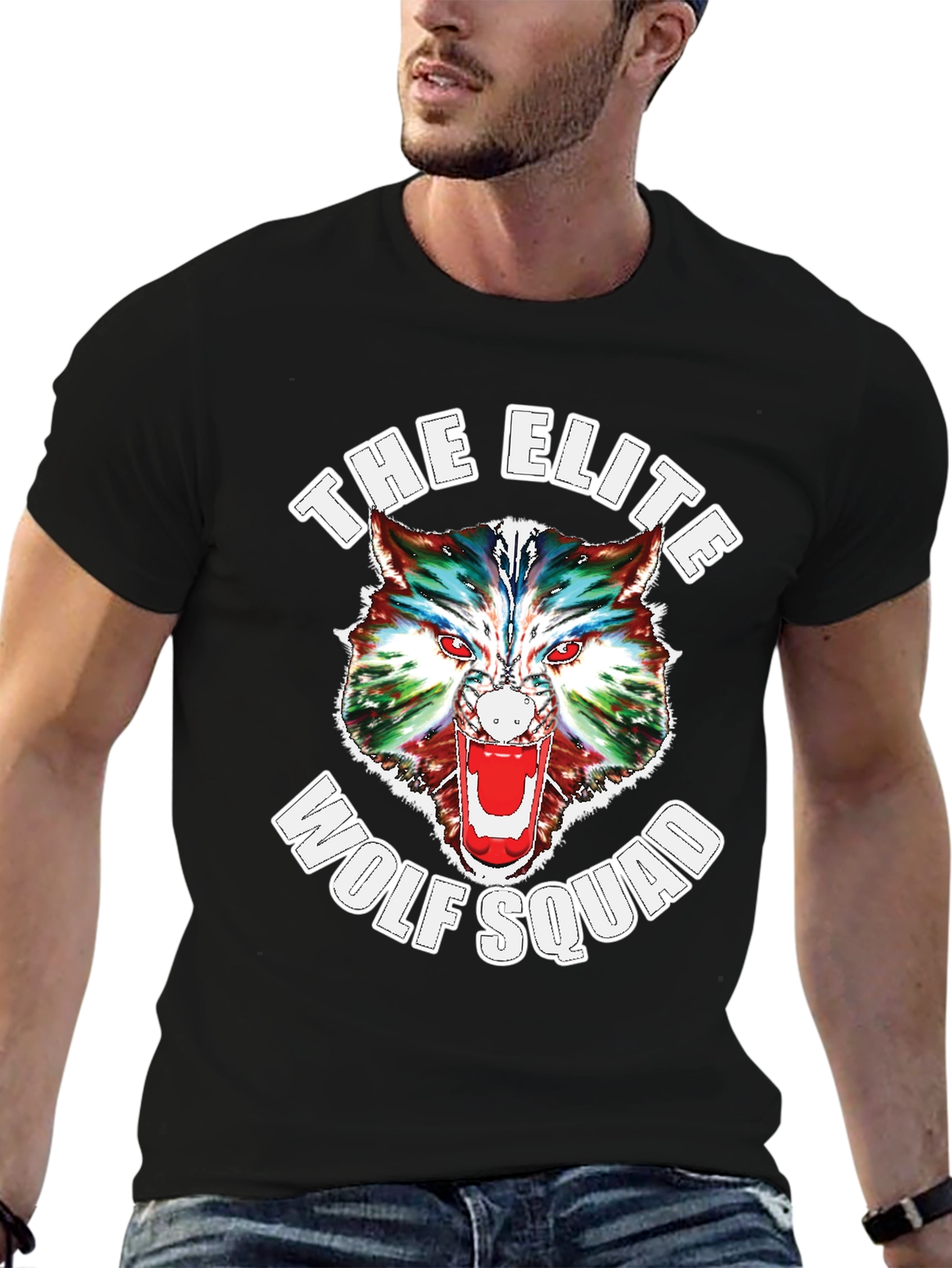 Elite Wolf Squad Graphic T-Shirt