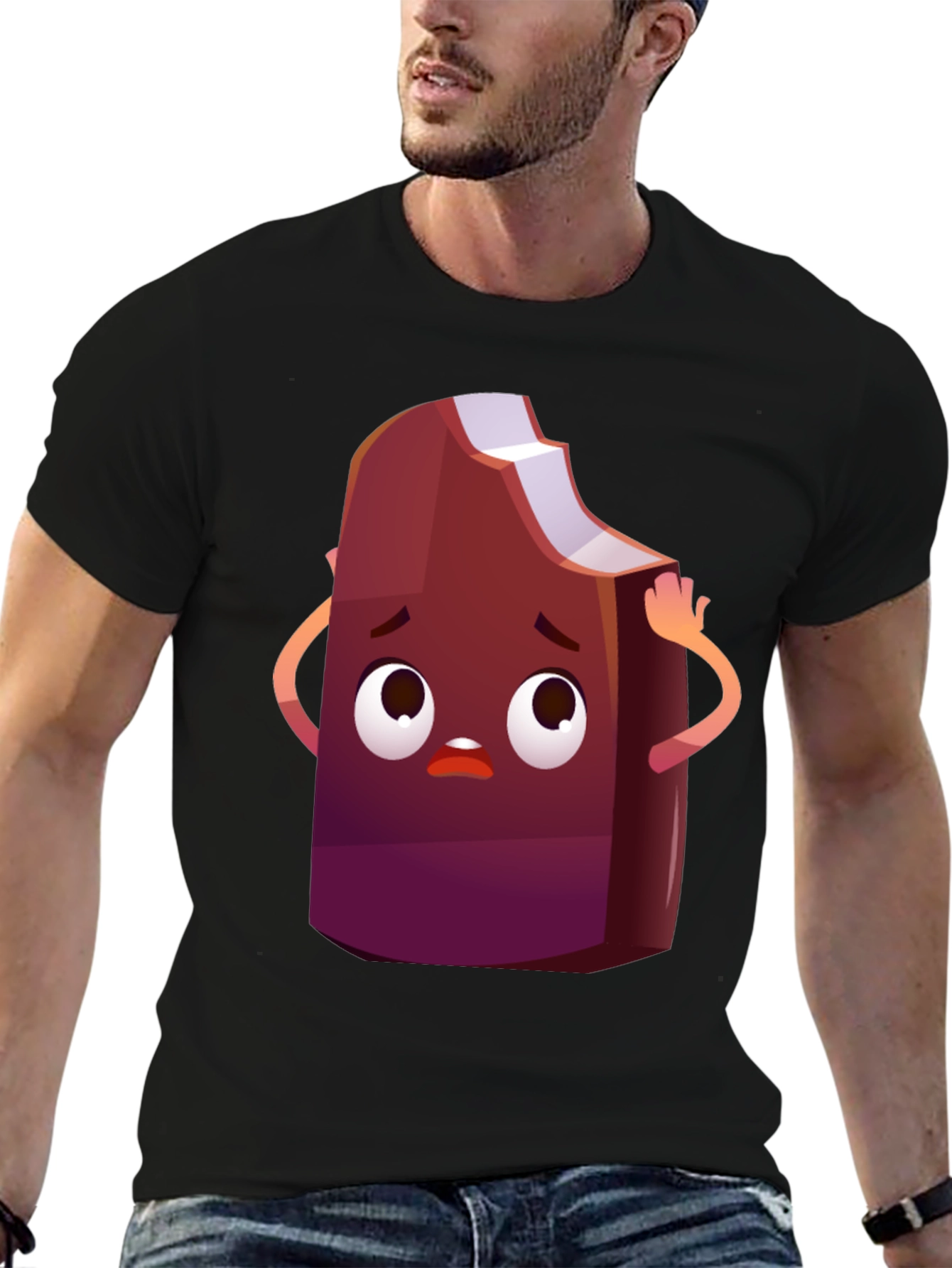 Cartoon Ice Cream T-Shirt - Funny Graphic Tee