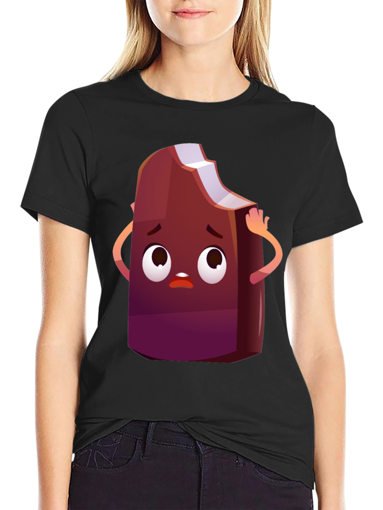 Cartoon Ice Cream T-Shirt - Funny Graphic Tee