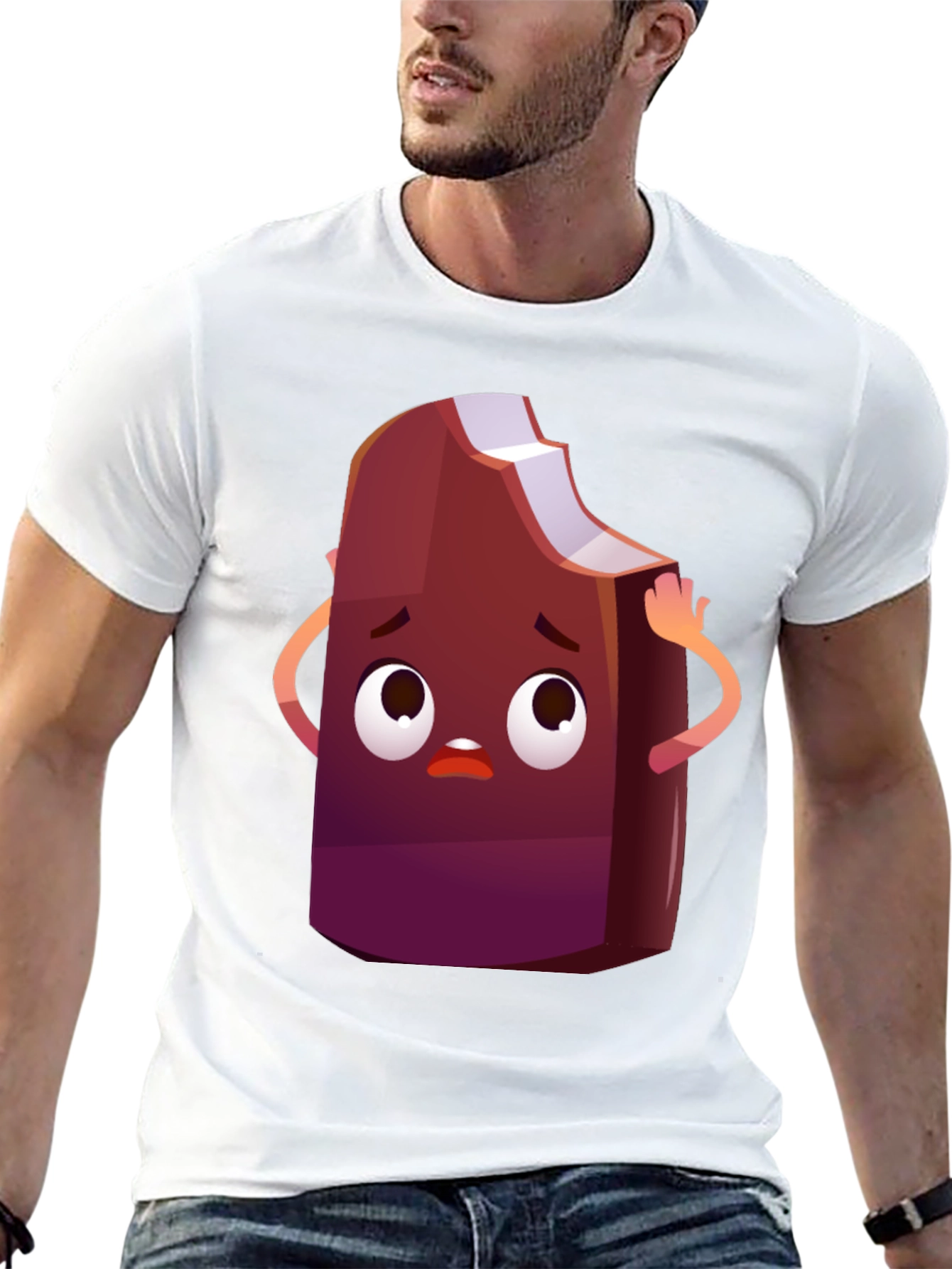 Cartoon Ice Cream T-Shirt - Funny Graphic Tee