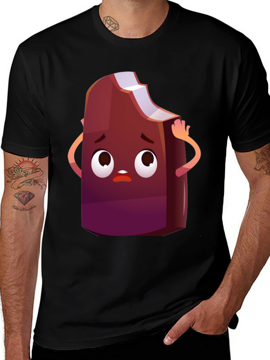Cartoon Ice Cream T-Shirt - Funny Graphic Tee