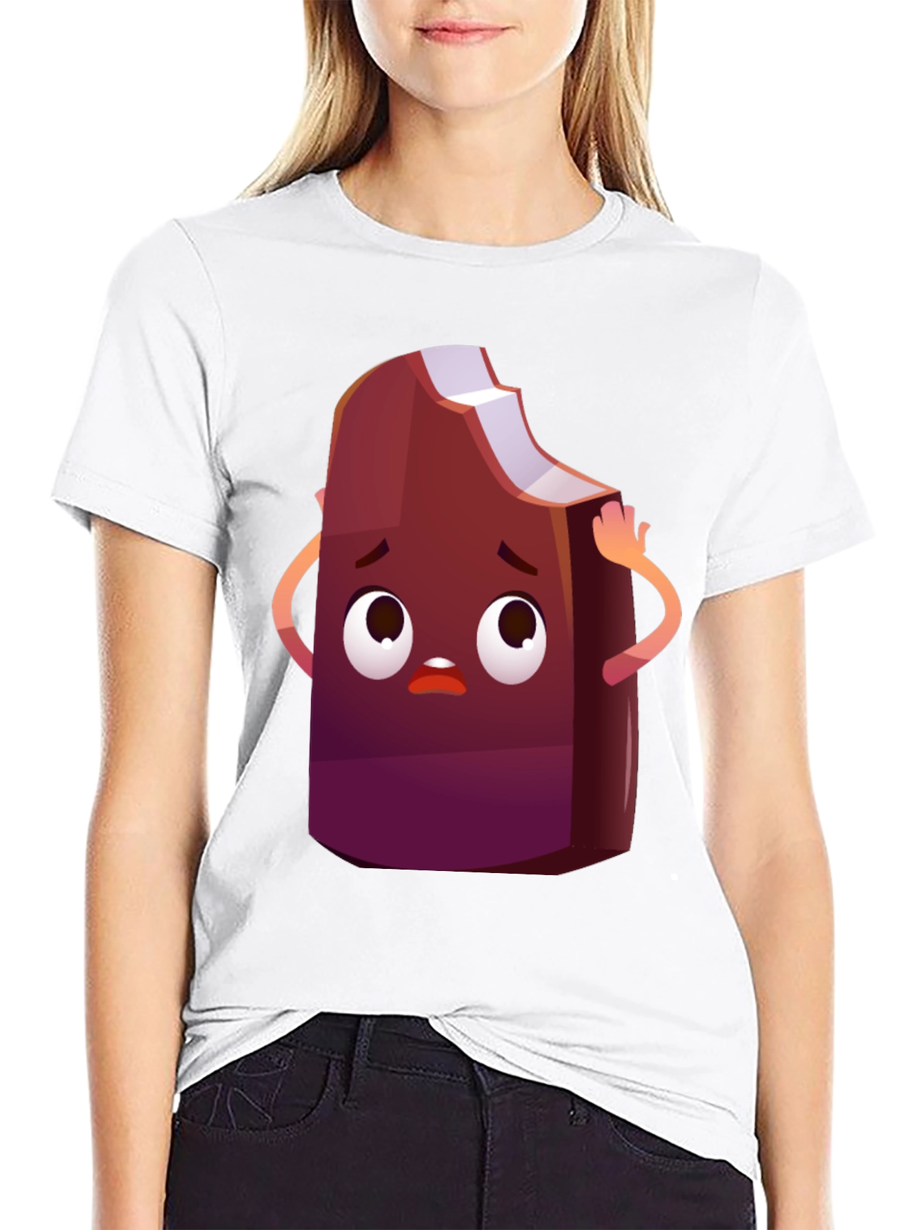 Cartoon Ice Cream T-Shirt - Funny Graphic Tee