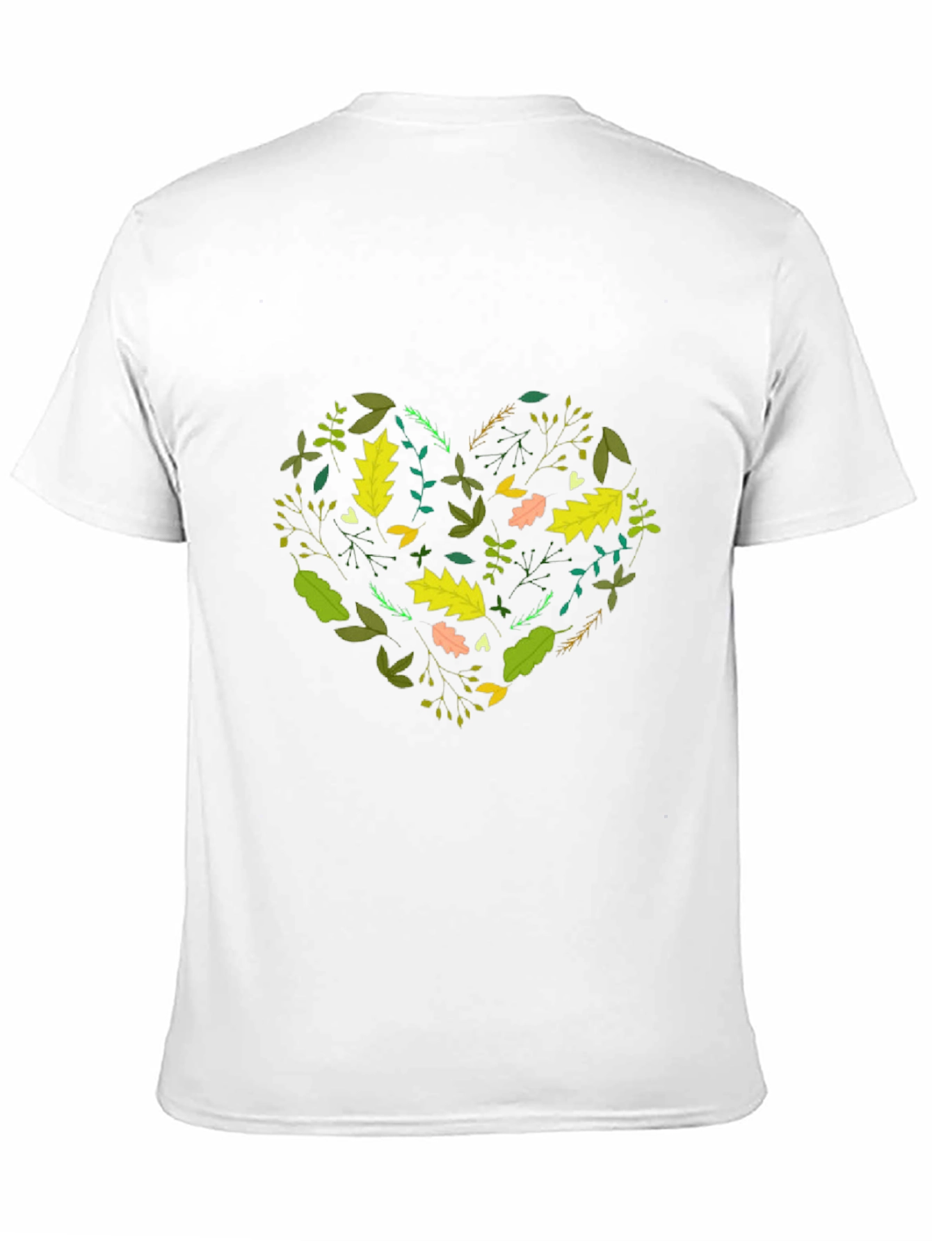 Nature Heart Graphic Tee - Black Cotton Blend Shirt