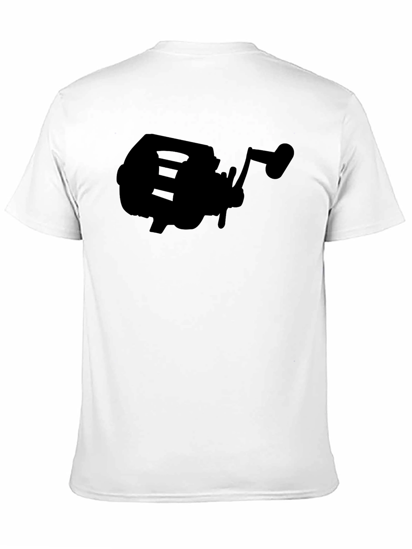 Fishing Reel Graphic Tee - Black Angler T-Shirt