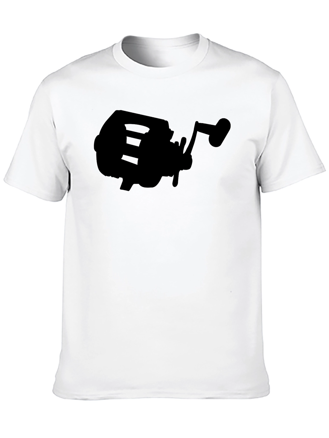 Fishing Reel Graphic Tee - Black Angler T-Shirt