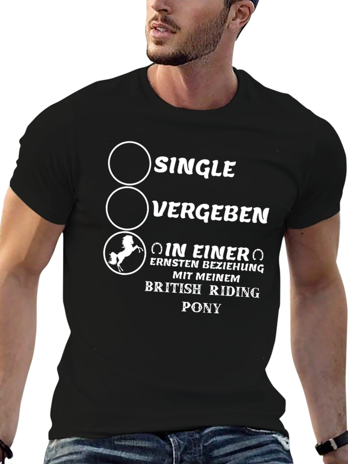 Single Vergeben British Riding Pony Graphic T-Shirt