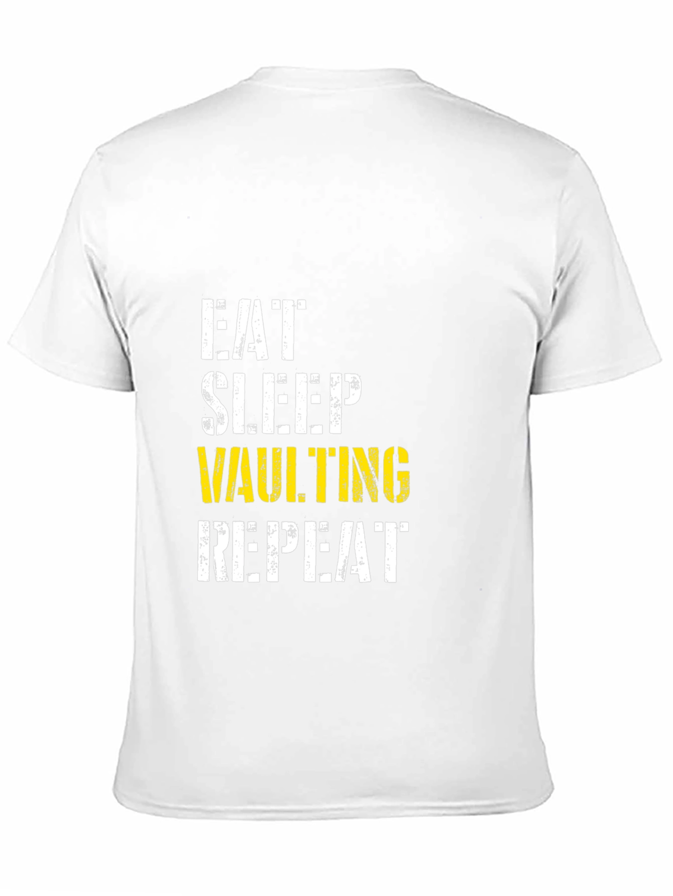 Eat Sleep Vaulting Repeat Black T-Shirt
