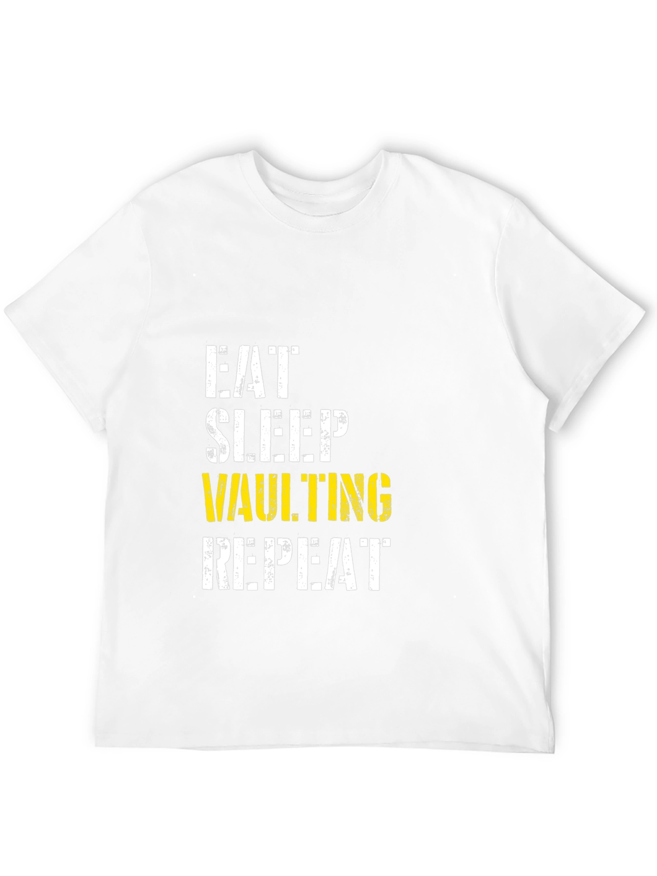 Eat Sleep Vaulting Repeat Black T-Shirt