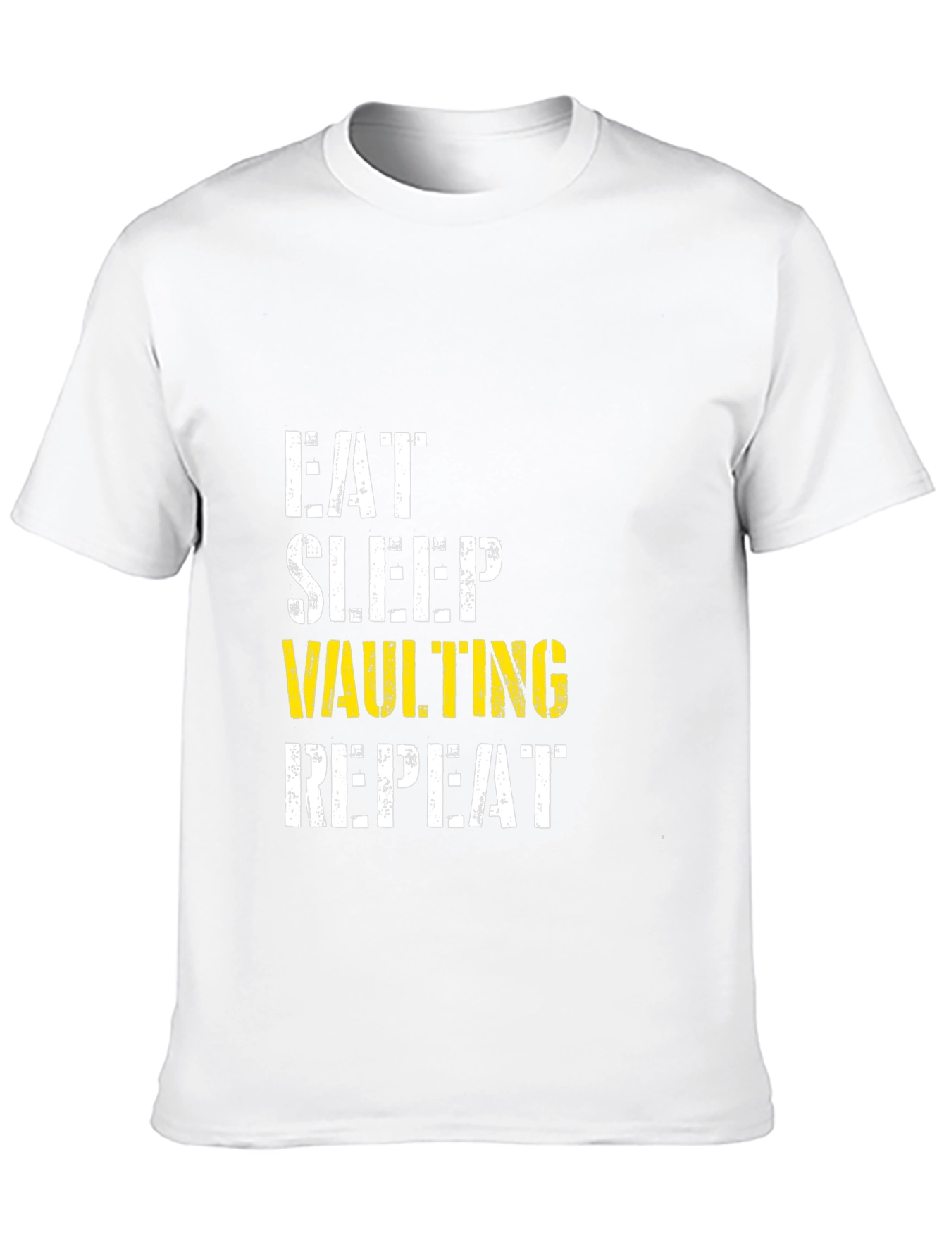 Eat Sleep Vaulting Repeat Black T-Shirt