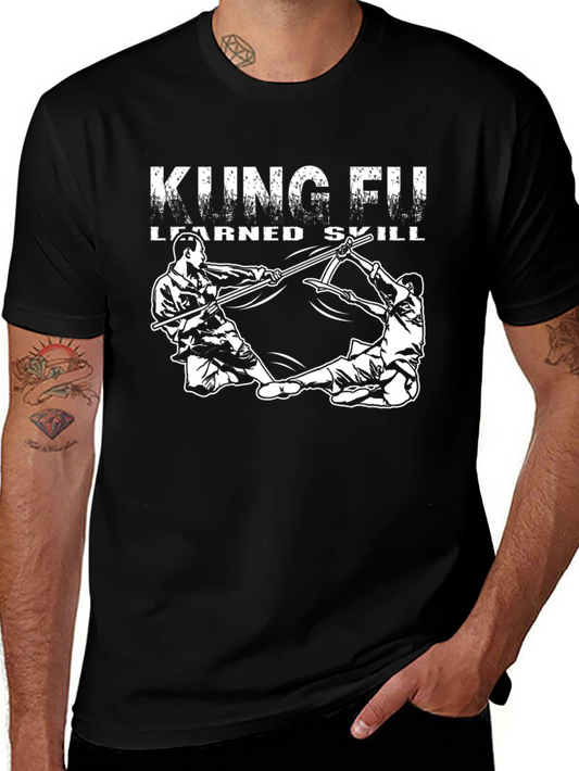 Kung Fu Learned Skill Graphic T-Shirt - Martial Arts Tee