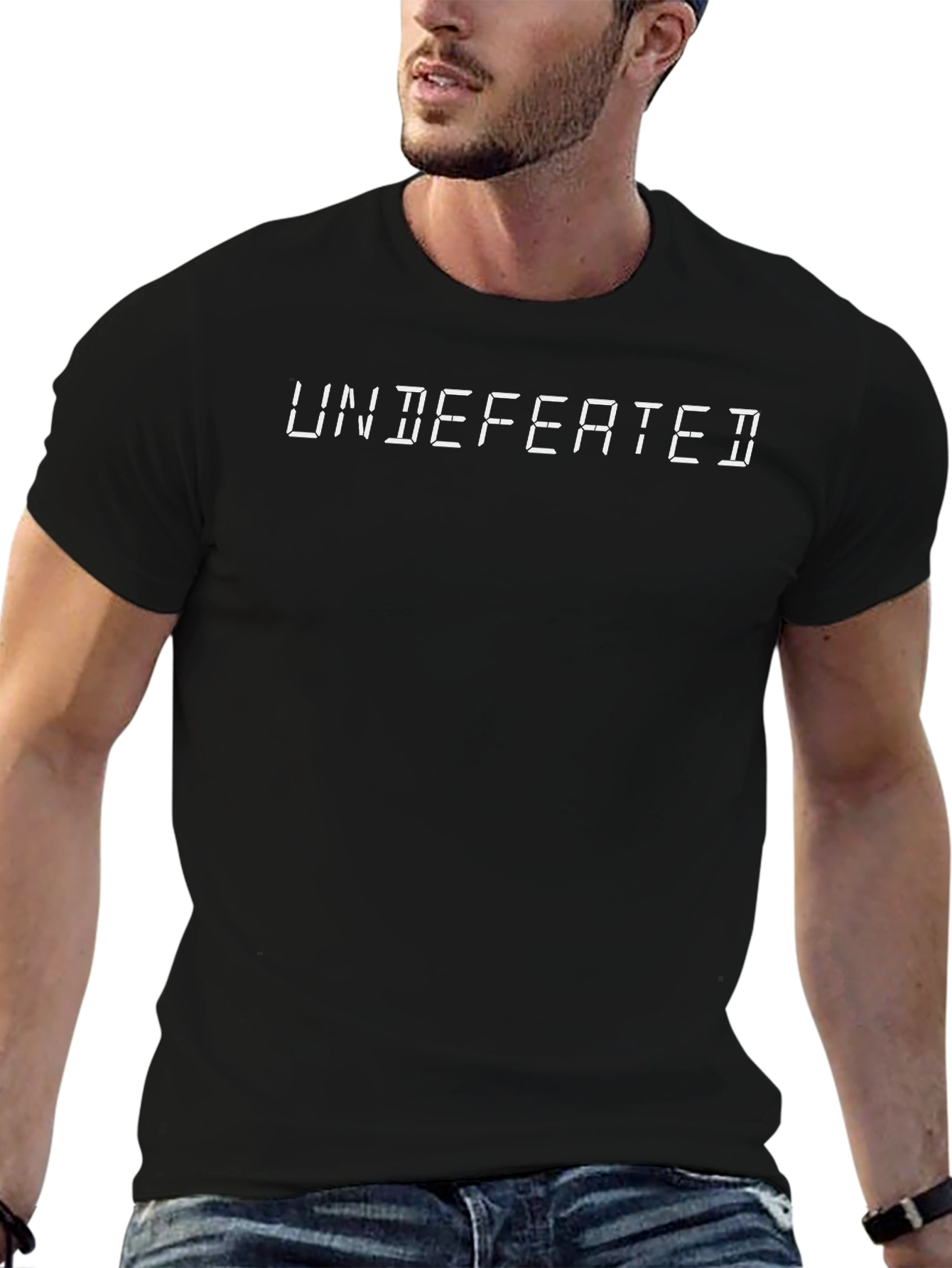 Undefeated Graphic Tee - Classic Black Cotton T-Shirt