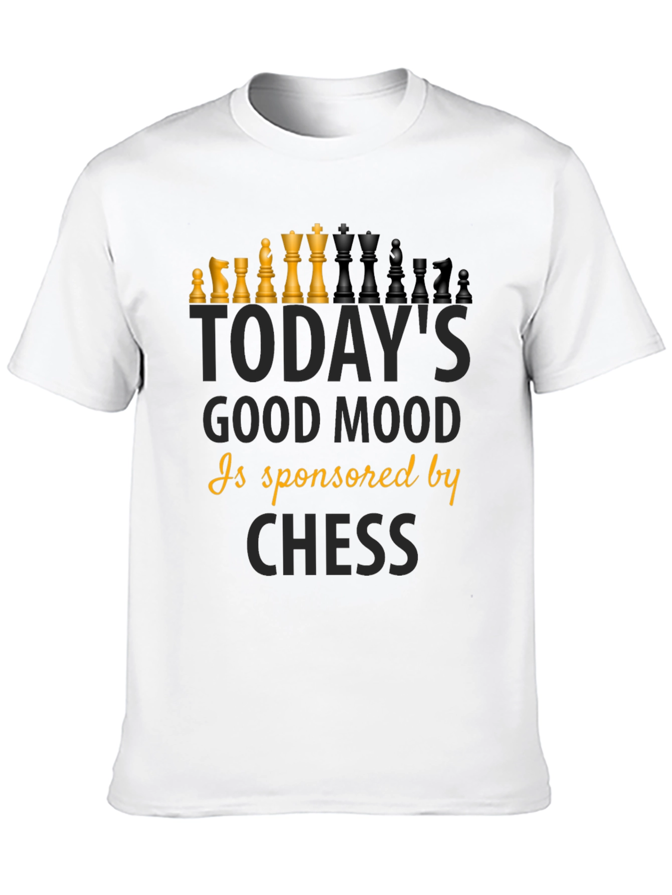 Chess Good Mood T-Shirt - Black Graphic Tee
