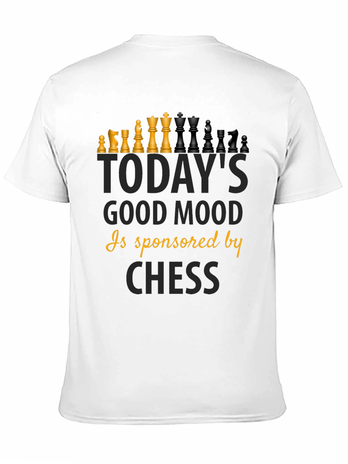 Chess Good Mood T-Shirt - Black Graphic Tee