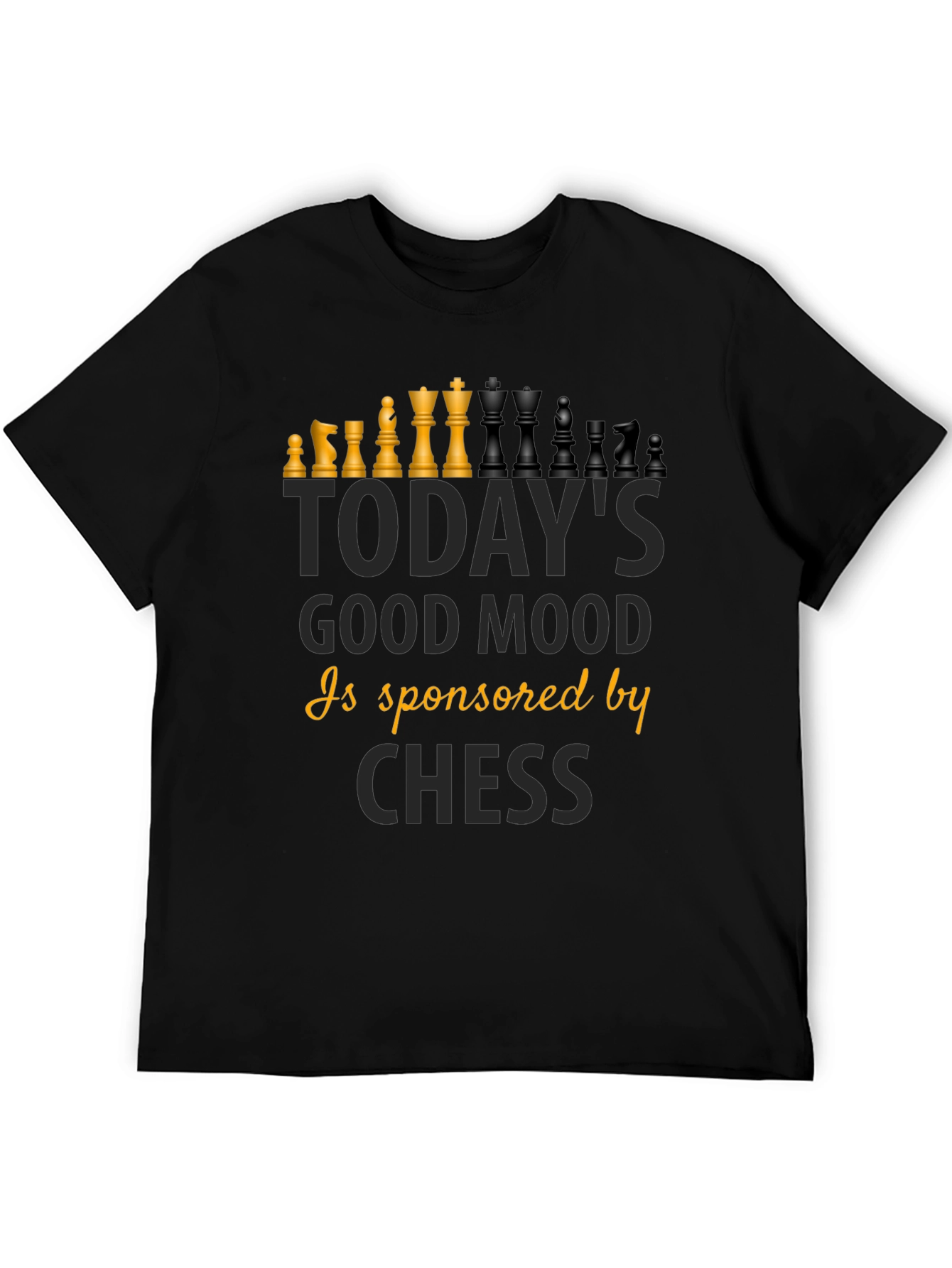 Chess Good Mood T-Shirt - Black Graphic Tee