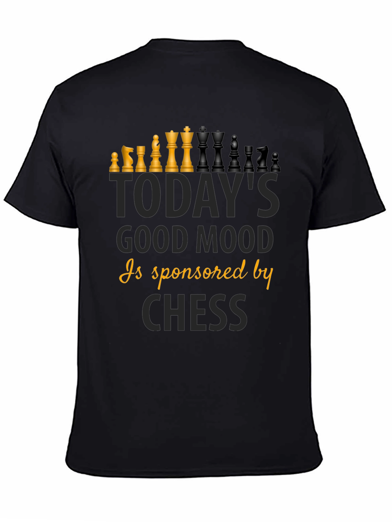 Chess Good Mood T-Shirt - Black Graphic Tee