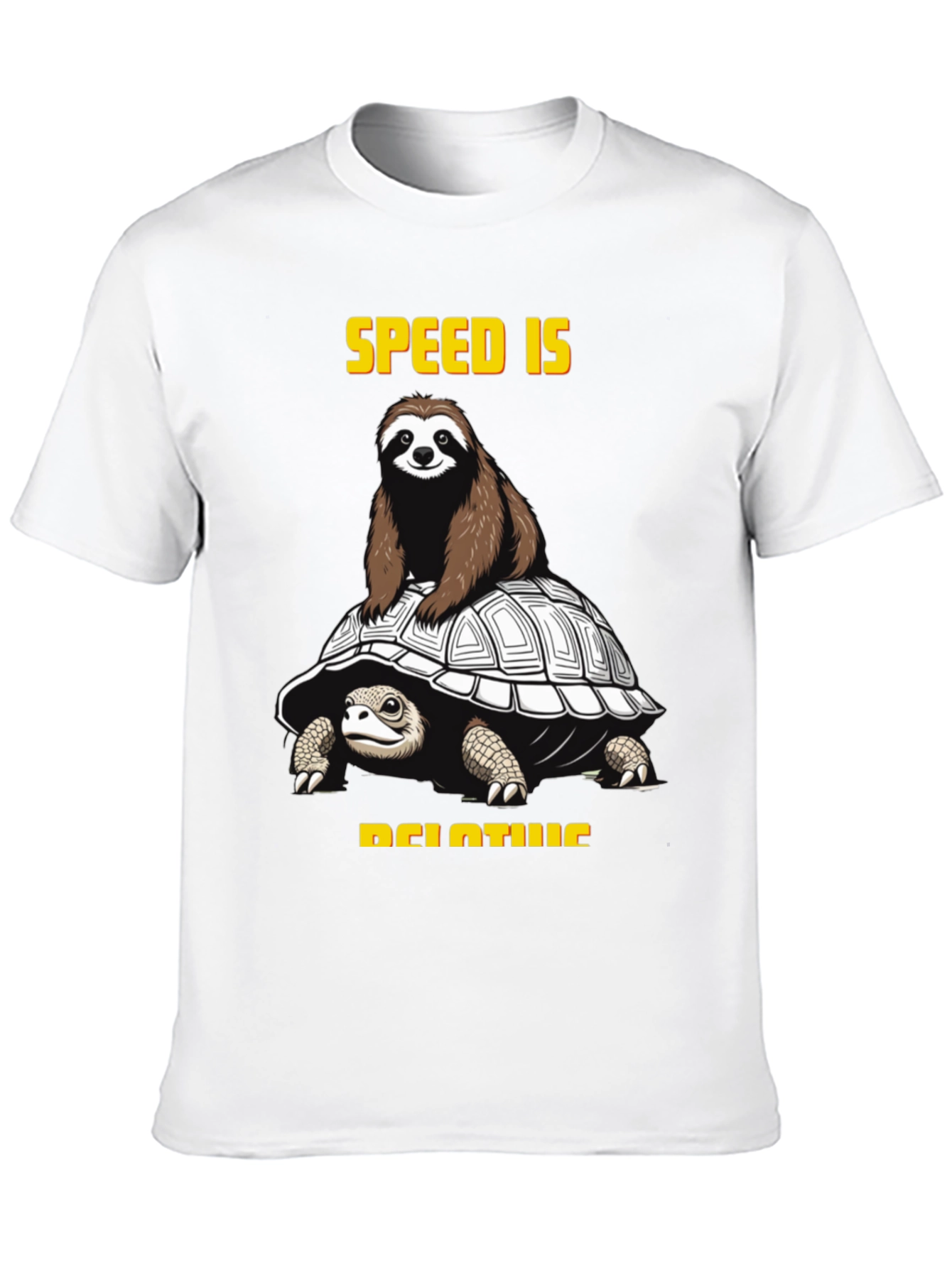 Speed is Relative Sloth & Turtle Graphic Tee