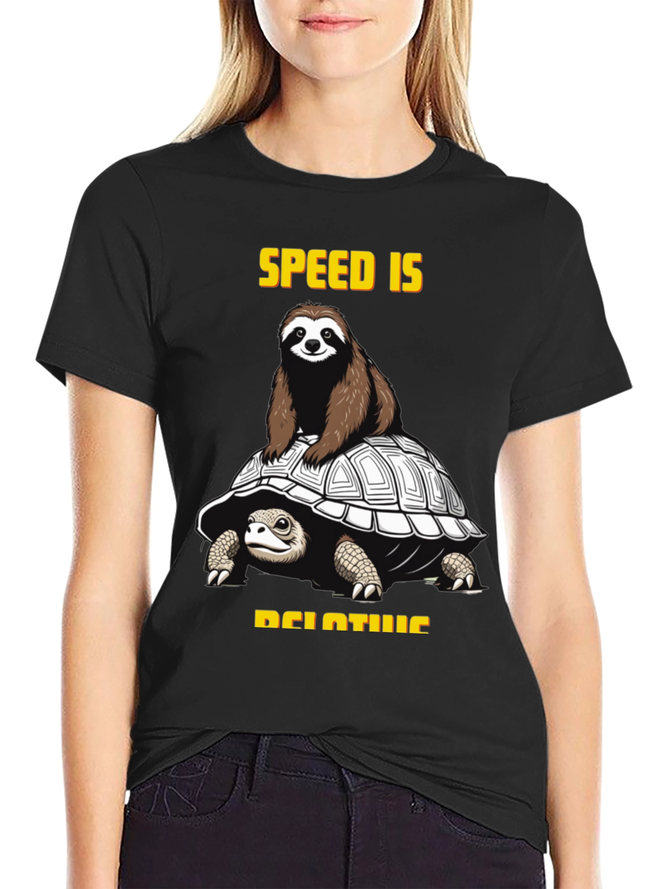 Speed is Relative Sloth & Turtle Graphic Tee