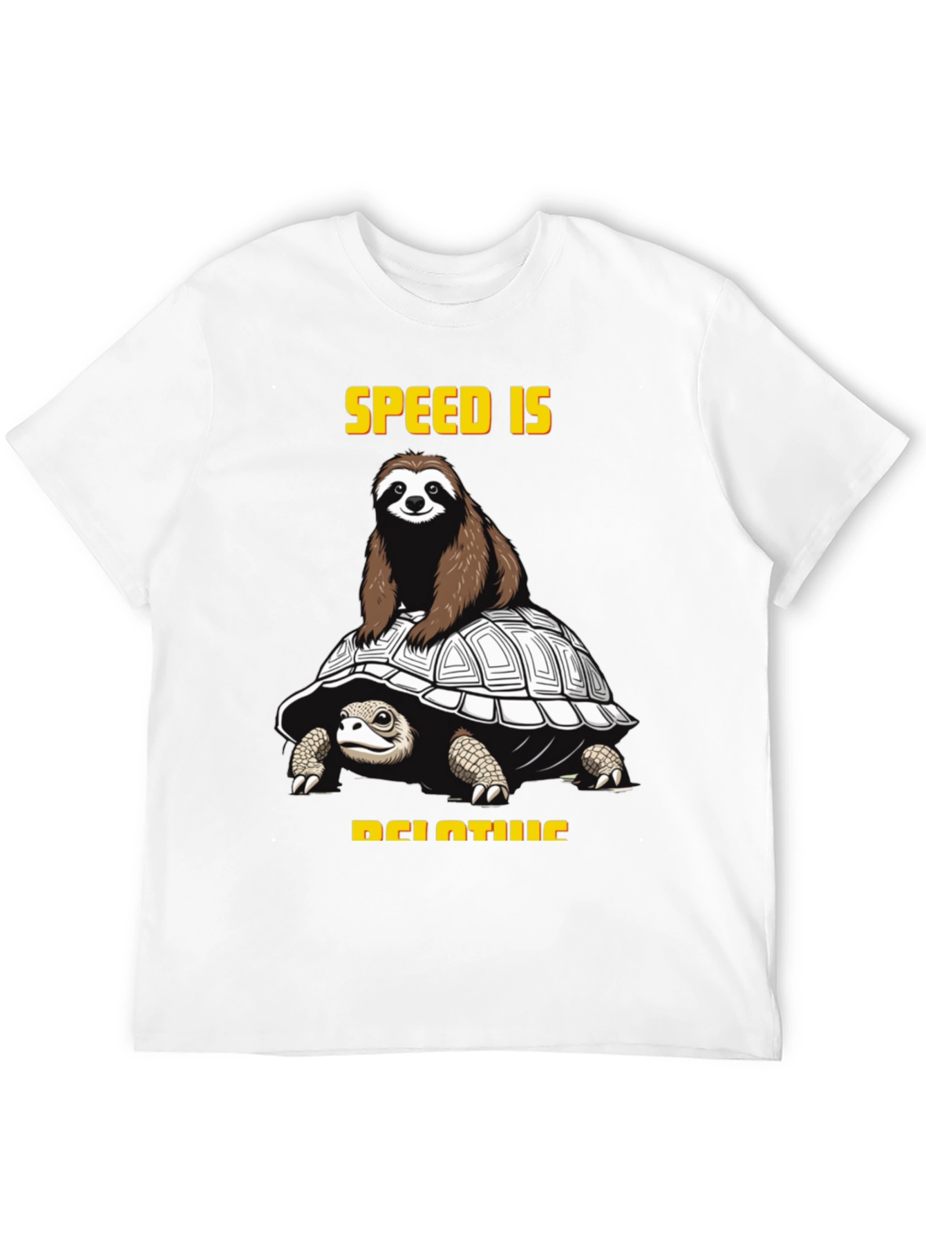 Speed is Relative Sloth & Turtle Graphic Tee