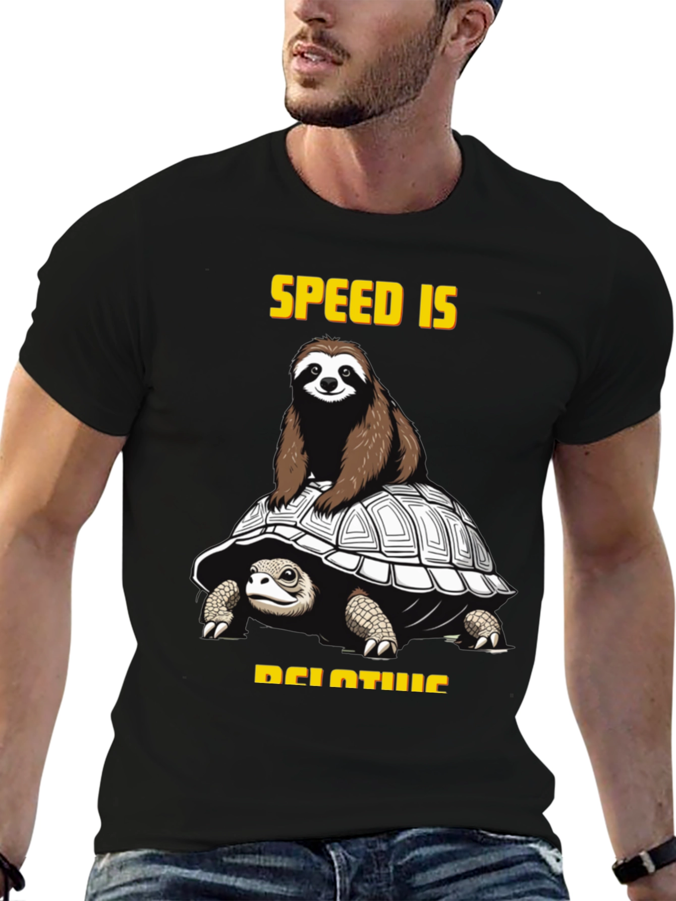 Speed is Relative Sloth & Turtle Graphic Tee