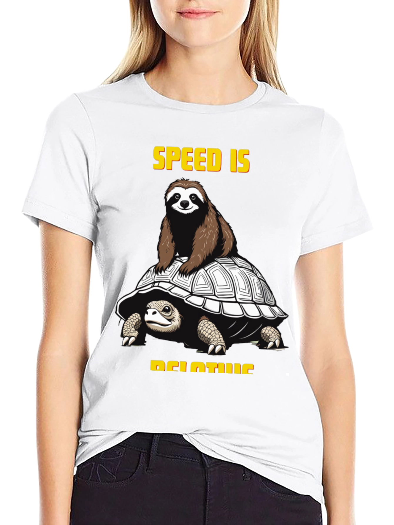 Speed is Relative Sloth & Turtle Graphic Tee