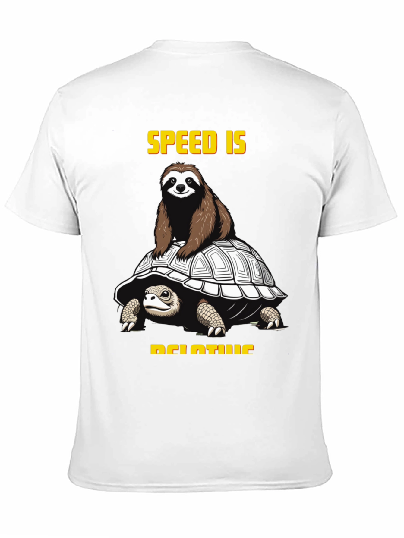 Speed is Relative Sloth & Turtle Graphic Tee