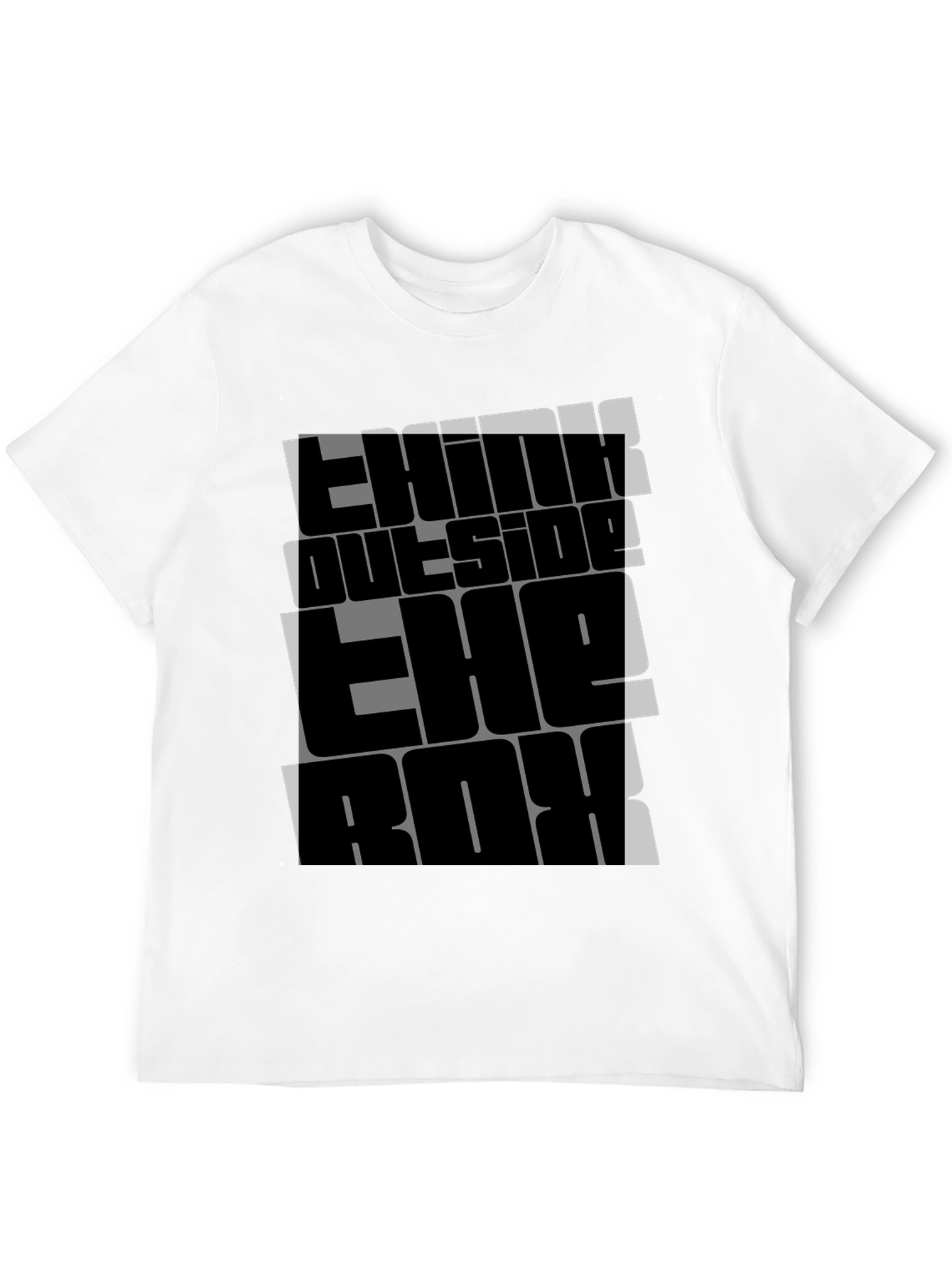 Think Outside the Box Graphic Tee - Black