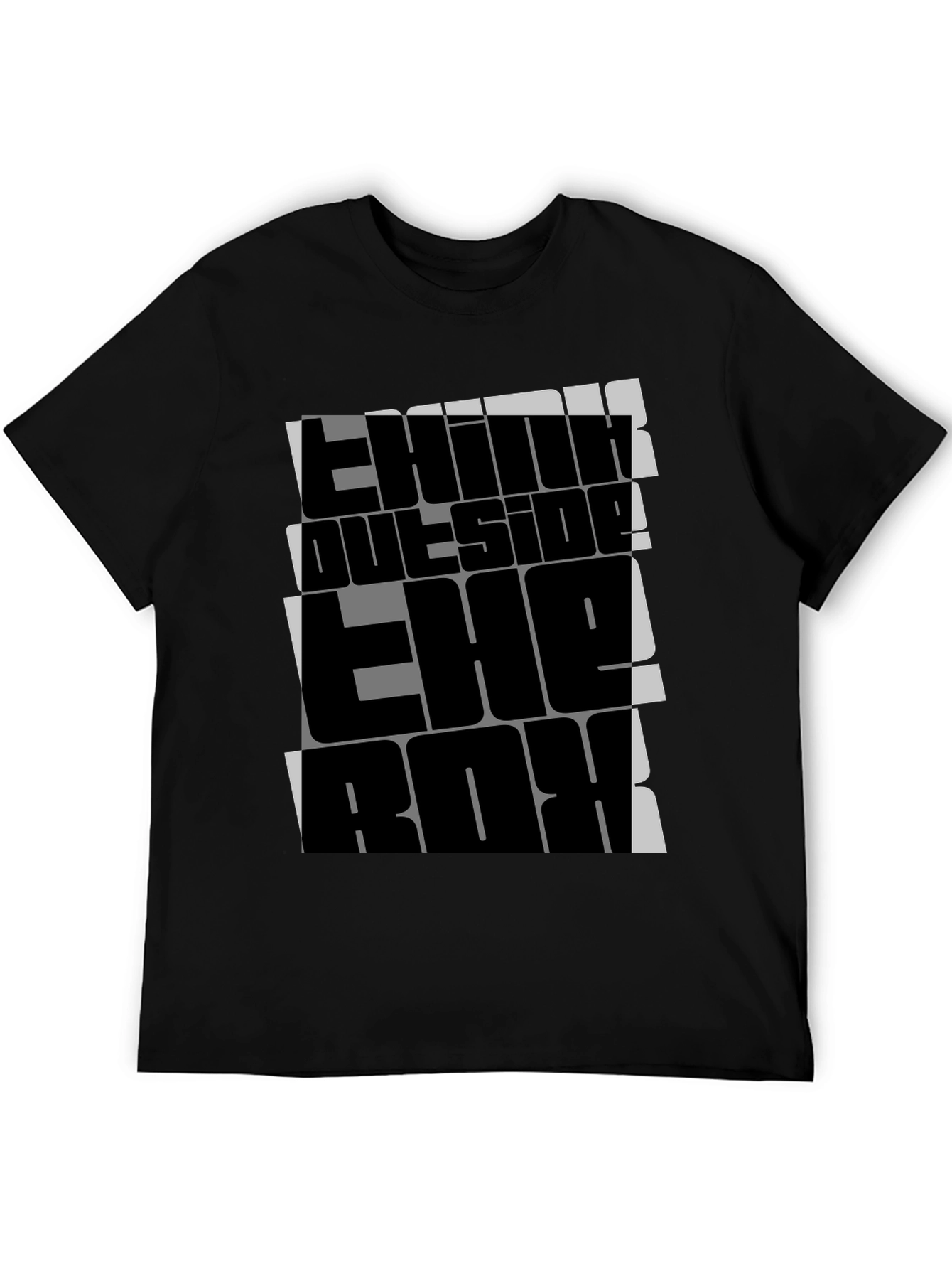 Think Outside the Box Graphic Tee - Black