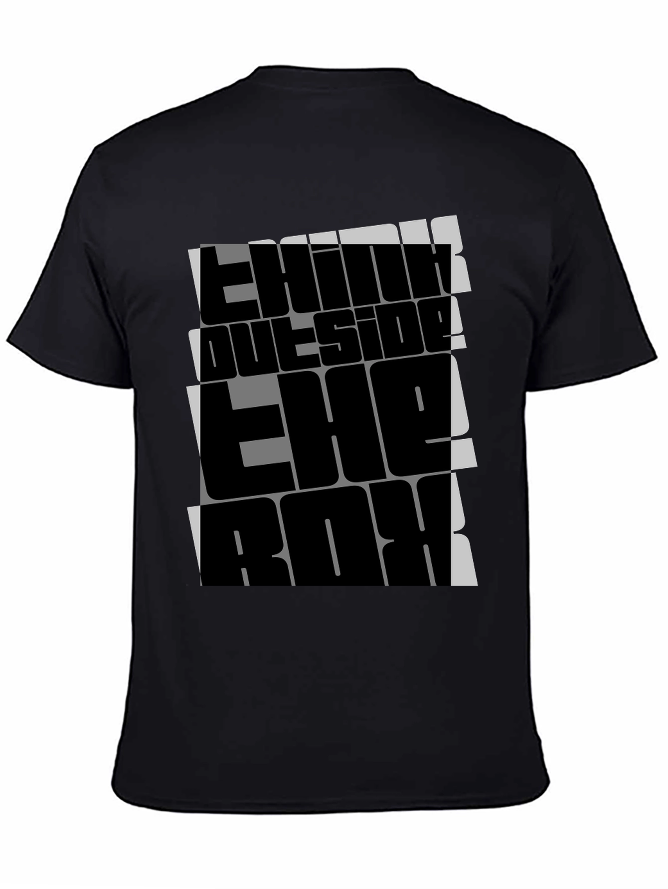 Think Outside the Box Graphic Tee - Black