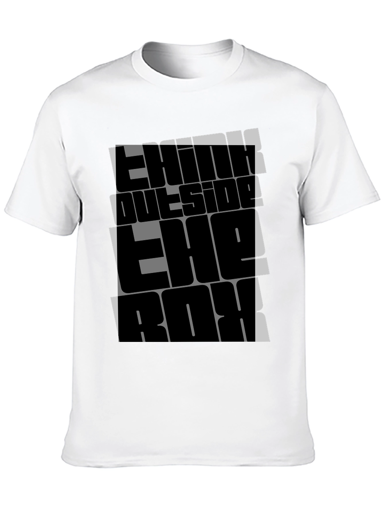 Think Outside the Box Graphic Tee - Black
