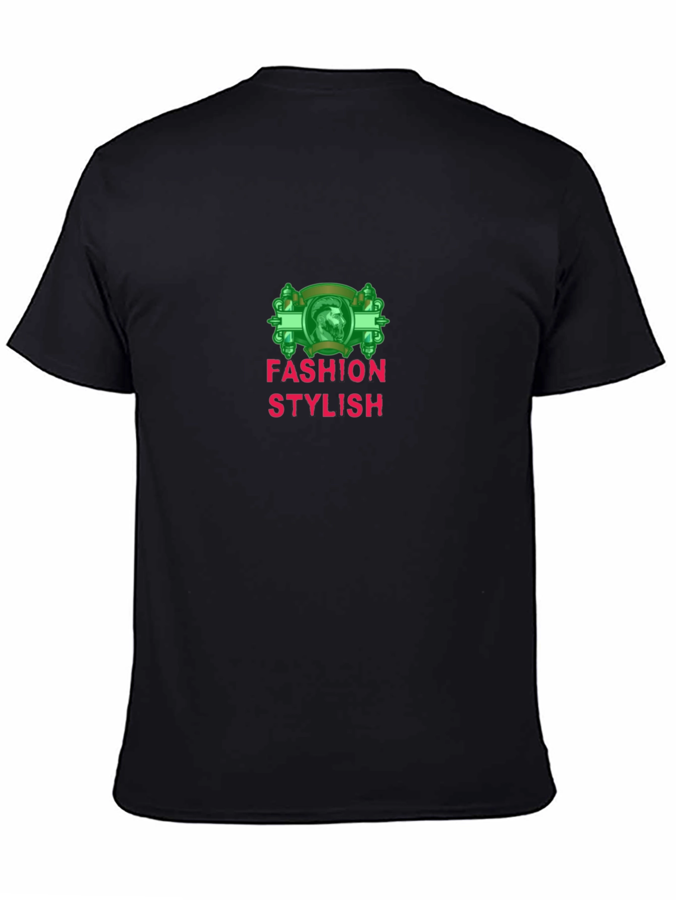 Stylish Black T-Shirt with Fashion Graphic