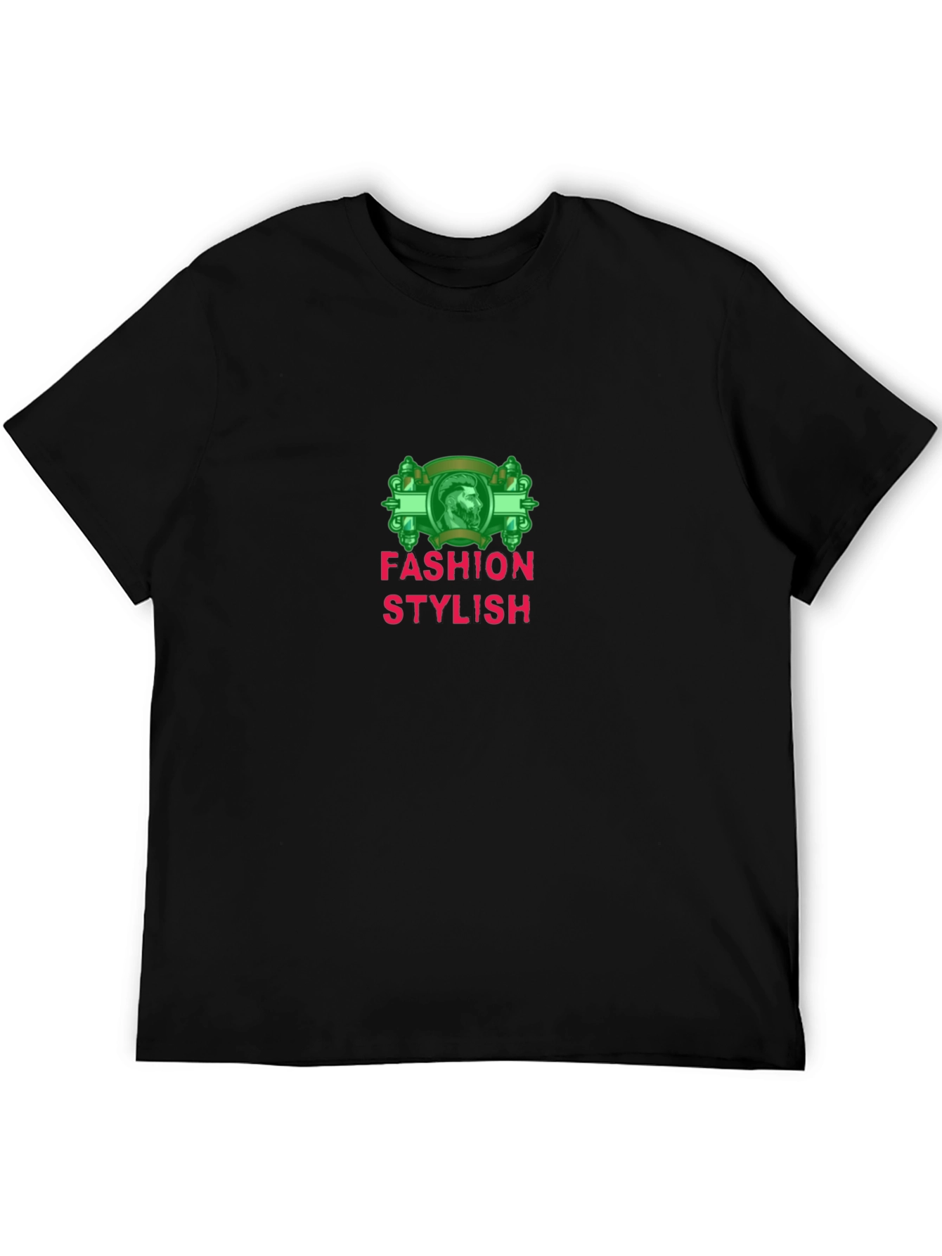Stylish Black T-Shirt with Fashion Graphic