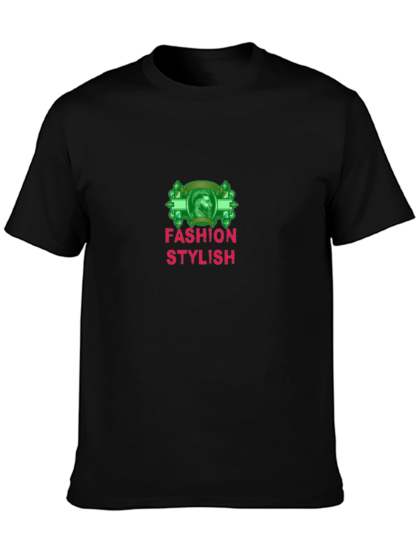 Stylish Black T-Shirt with Fashion Graphic