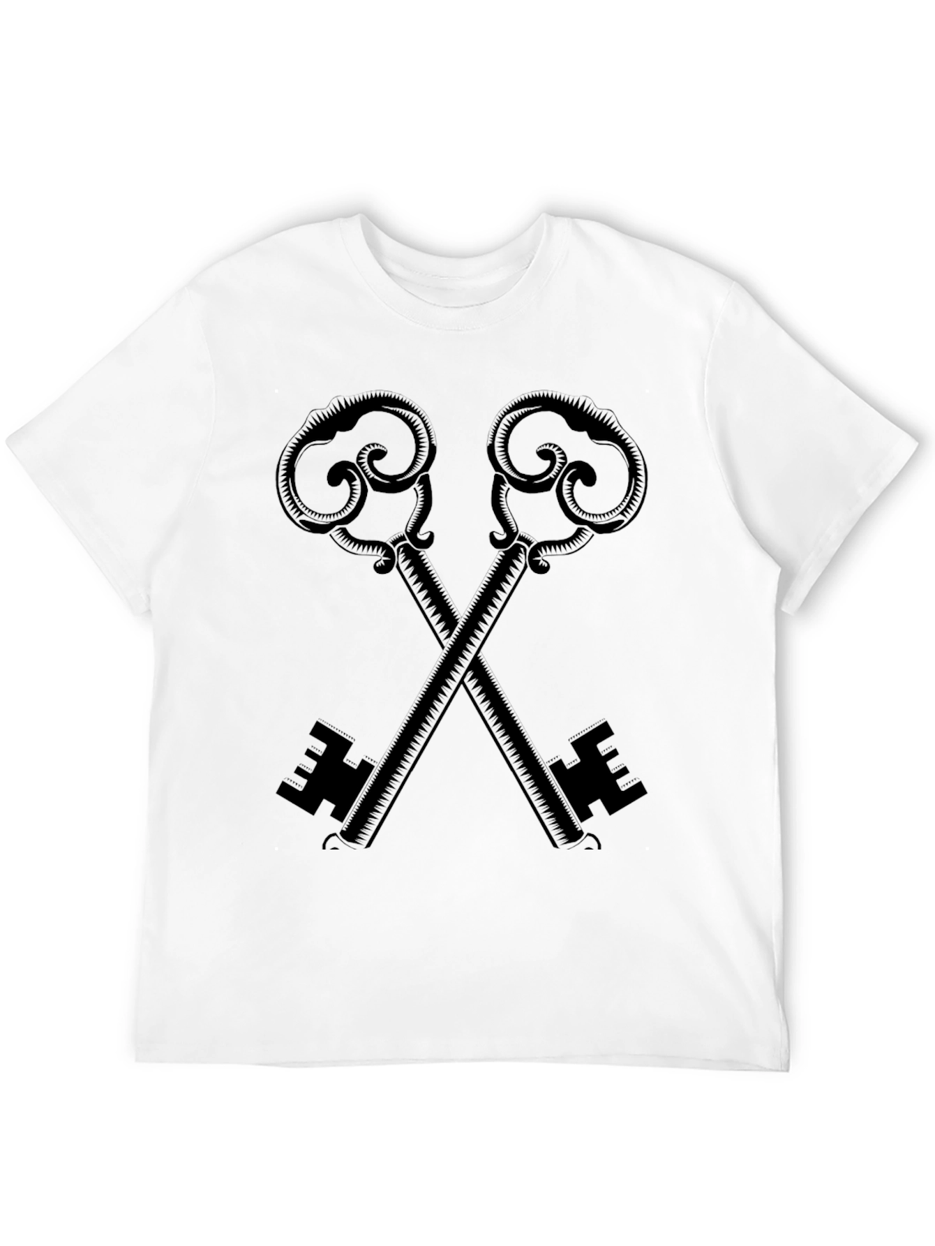 Crossed Keys Graphic Tee - Stylish Unisex Design