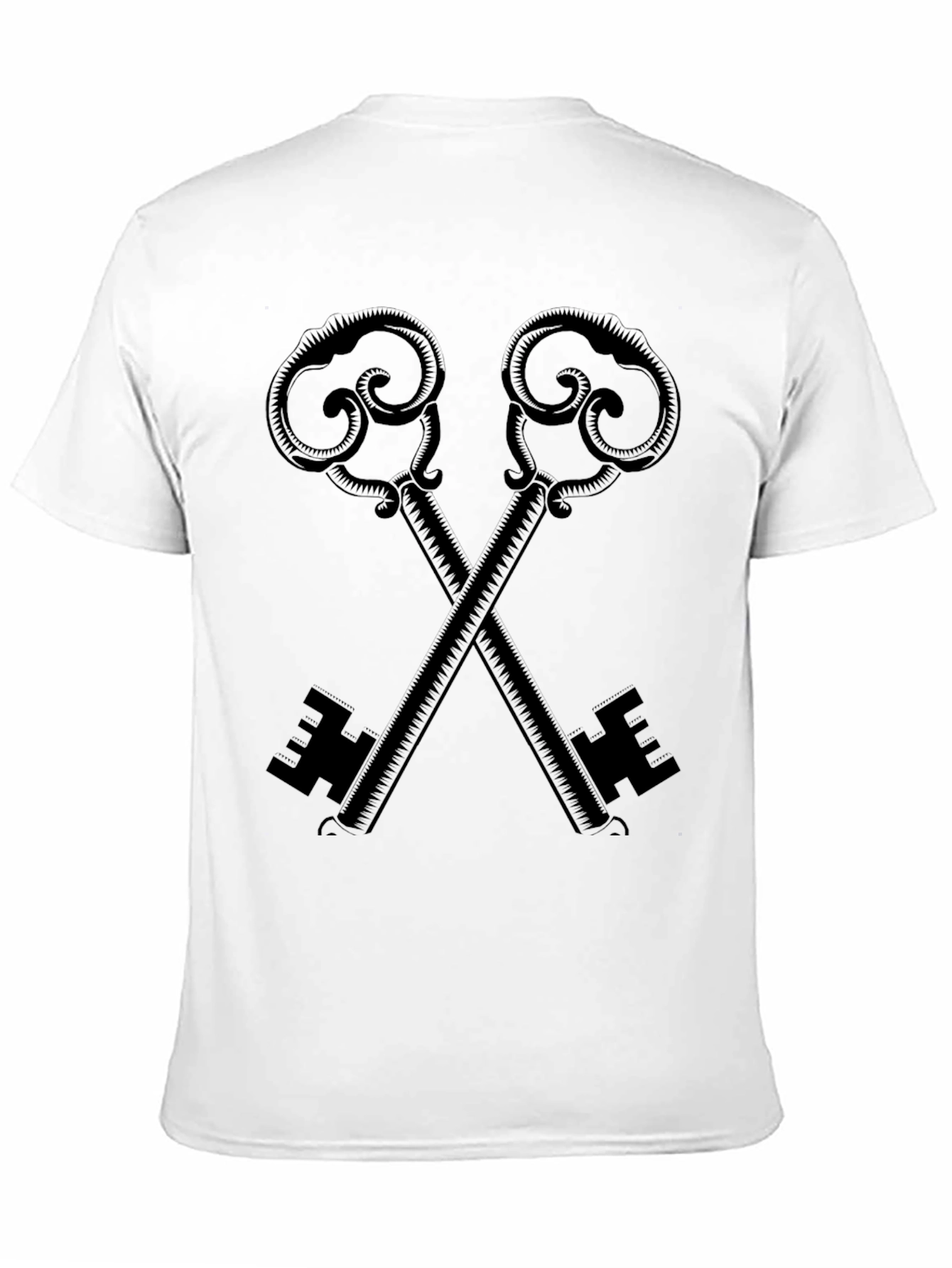 Crossed Keys Graphic Tee - Stylish Unisex Design
