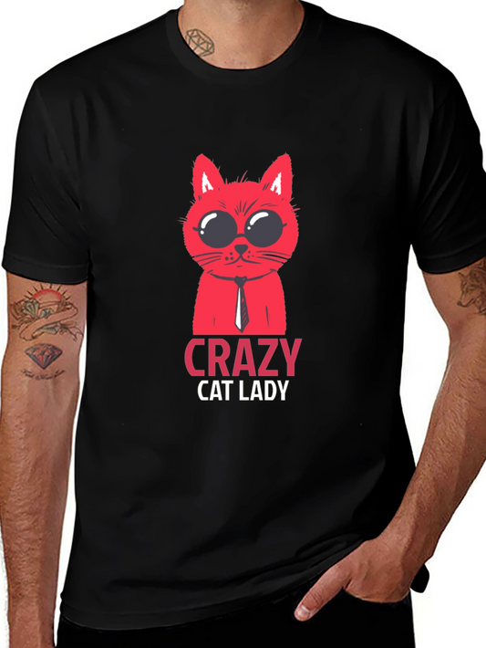 Crazy Cat Lady T-Shirt - Fun Novelty Tee