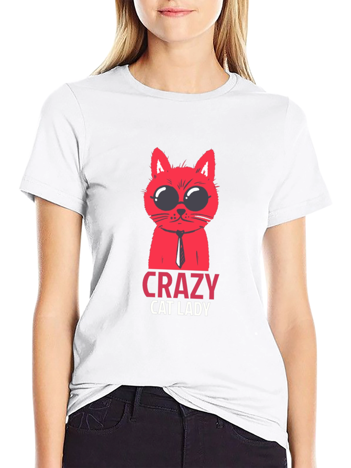 Crazy Cat Lady T-Shirt - Fun Novelty Tee