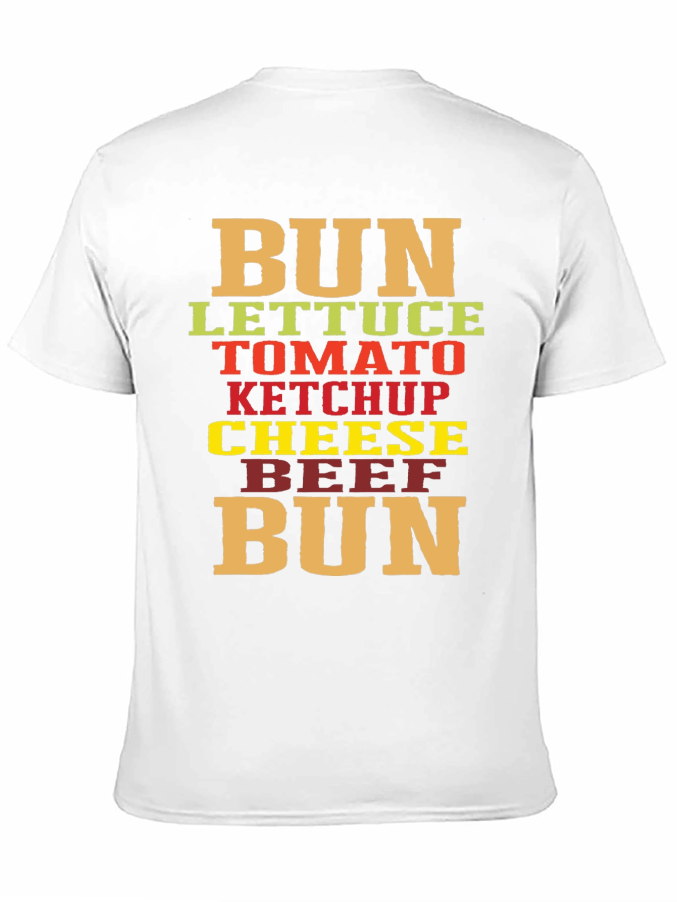 Burger Ingredients T-Shirt - Funny Foodie Tee