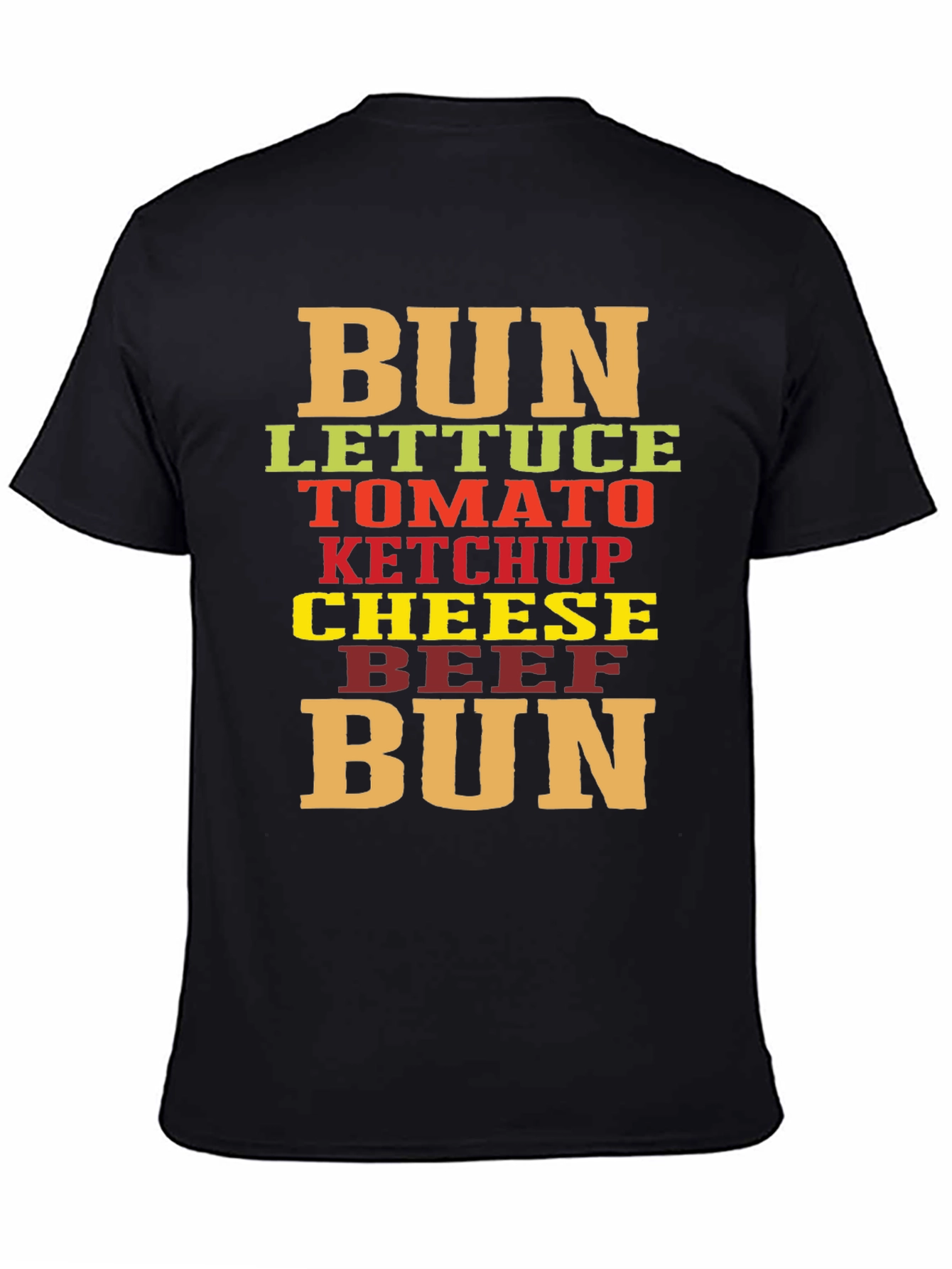 Burger Ingredients T-Shirt - Funny Foodie Tee