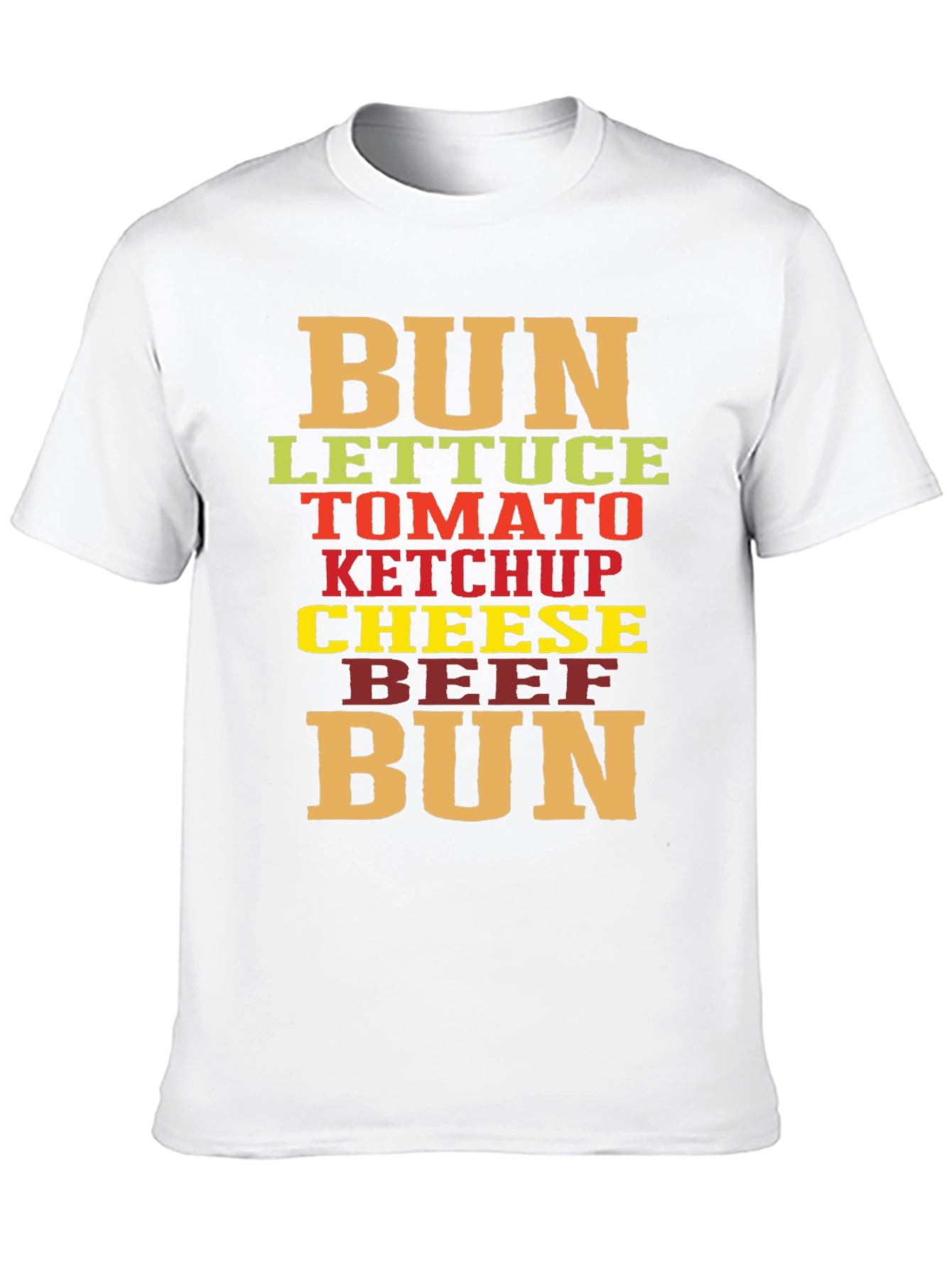 Burger Ingredients T-Shirt - Funny Foodie Tee