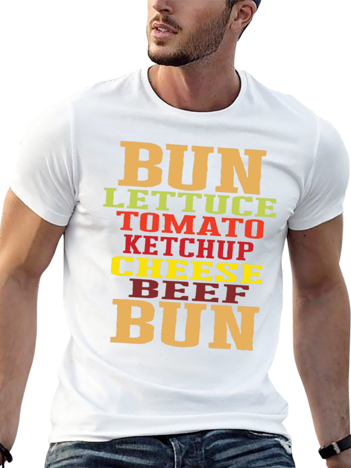 Burger Ingredients T-Shirt - Funny Foodie Tee