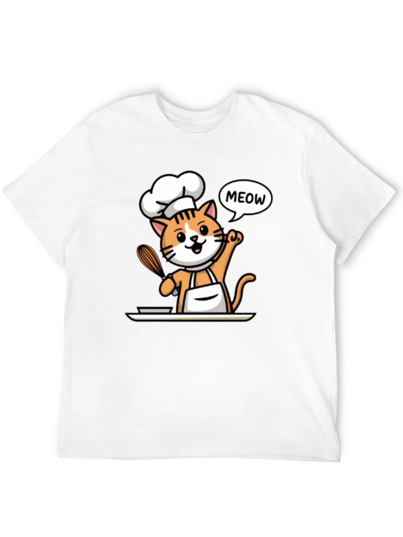 Chef Cat T-Shirt - Funny Culinary Kitten Tee